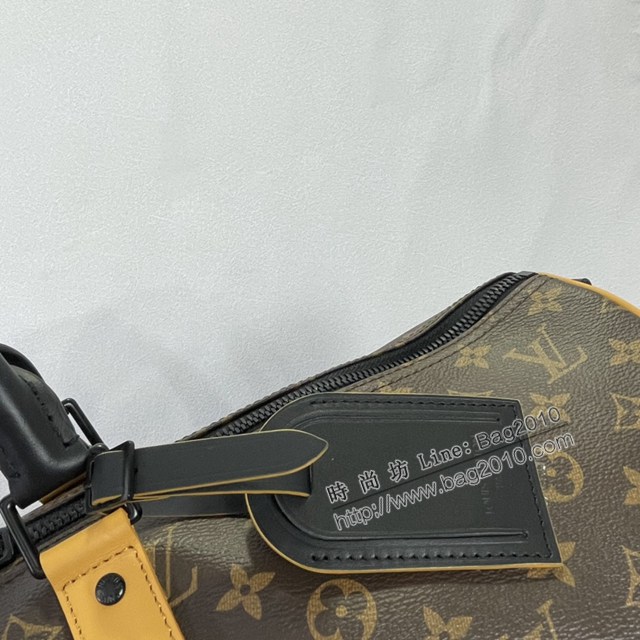 Lv路易威登2023專櫃新款Keepall Bandoulière55旅行袋 LV老花男士手提旅行包 M46702 ydh5215